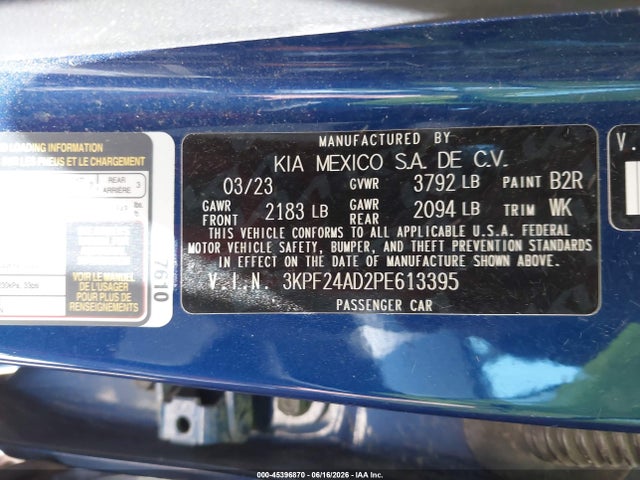 صورة 9 لـ 2023 KIA FORTE LXS