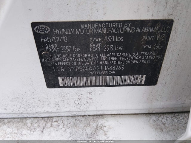 2018 Hyundai SONATA ECO 照片 9