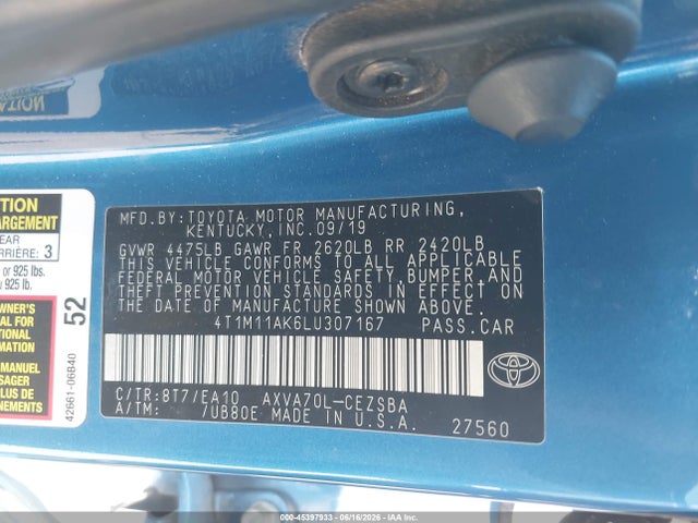 صورة 9 لـ 2020 Toyota CAMRY SE