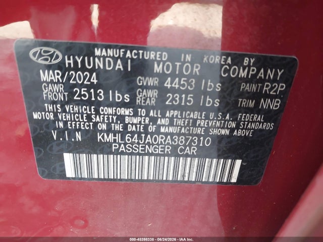 2024 Hyundai SONATA SEL 照片 9