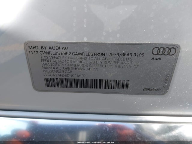 2013 AUDI A8 4.0T 照片 9