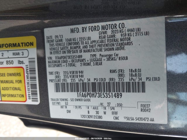 2014 FORD FUSION SE — фото 9