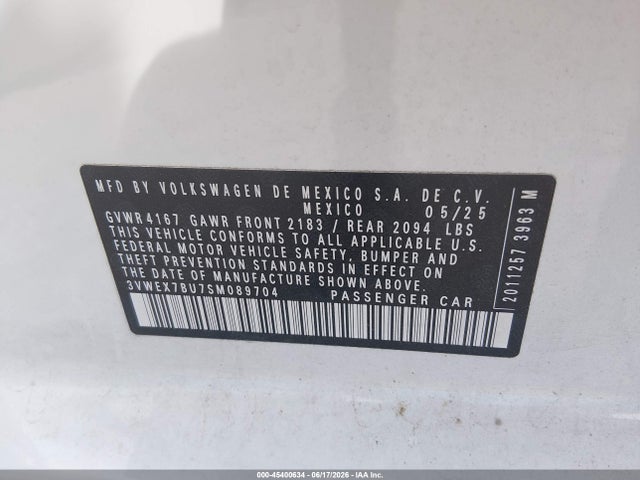 2025 Volkswagen JETTA 1.5T SE 照片 9