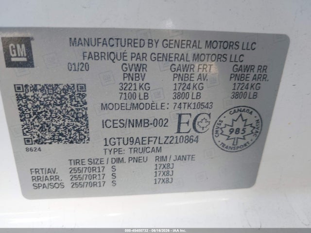 2020 GMC SIERRA 1500 9