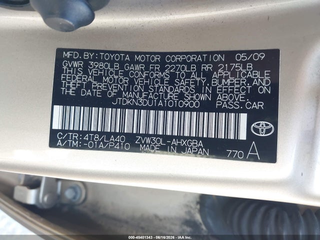 2010 Toyota PRIUS IV photo 9