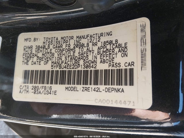 2013 Toyota COROLLA LE 照片 9