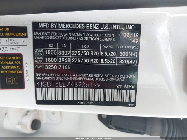2019 MERCEDES-BENZ GLS 450 4MATIC 9