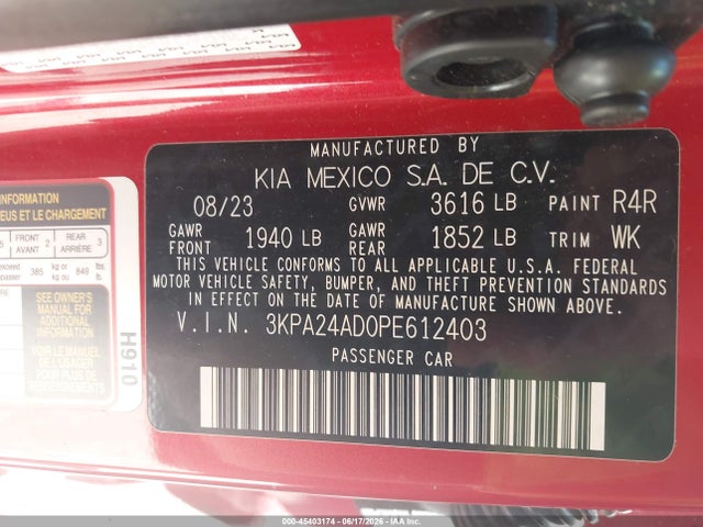 2023 KIA RIO S 9