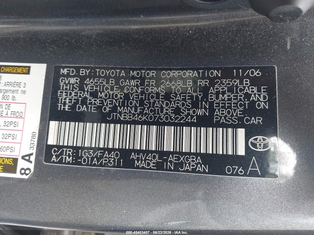 2007 Toyota CAMRY HYBRID 照片 9