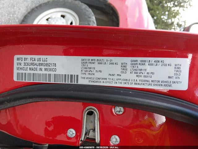 صورة 9 لـ 2021 RAM 2500 TRADESMAN 4X4 8' BOX