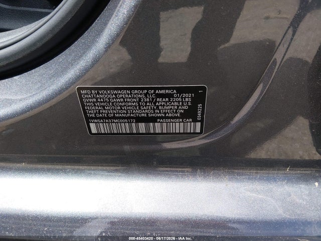 صورة 9 لـ 2021 Volkswagen PASSAT 2.0T SE
