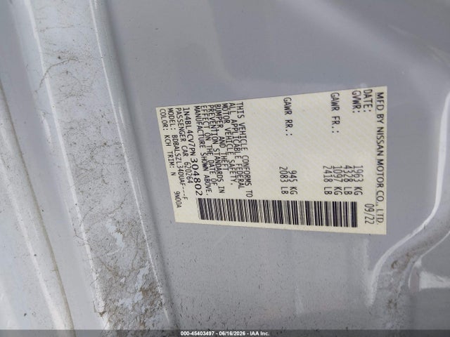 2023 Nissan ALTIMA SR FWD 照片 9