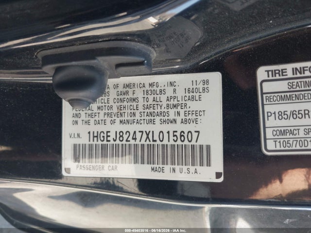 1999 Honda CIVIC EX 照片 9