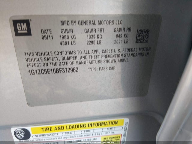 صورة 9 لـ 2011 Chevrolet MALIBU 1LT