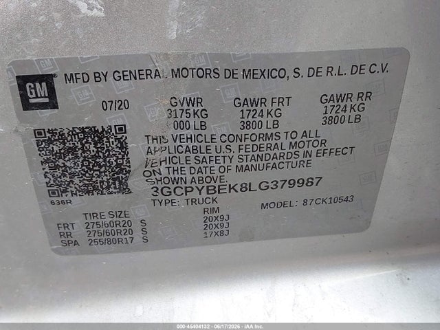 2020 Chevrolet SILVERADO 1500 照片 9