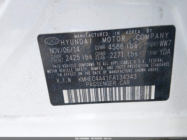 2015 Hyundai SONATA HYBRID — фото 9