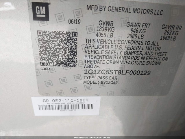 صورة 9 لـ 2020 Chevrolet MALIBU FWD 1FL