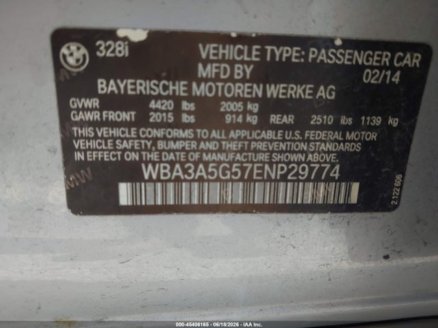 2014 BMW 328I photo 9