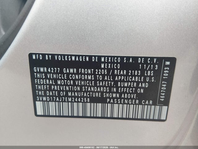 2014 Volkswagen JETTA 1.8T SE — фото 9