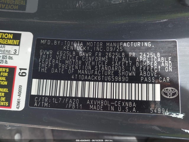 صورة 9 لـ 2026 Toyota CAMRY LE