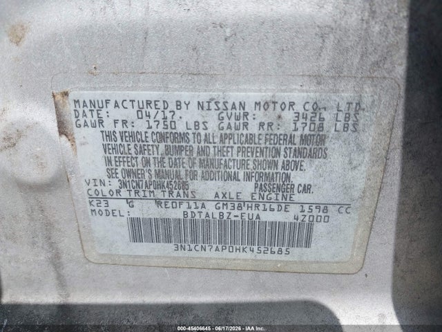 صورة 9 لـ 2017 Nissan VERSA 1.6 SV
