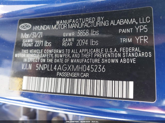 2021 Hyundai ELANTRA SE 照片 9