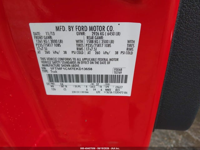 2014 FORD F-150 XL 照片 9