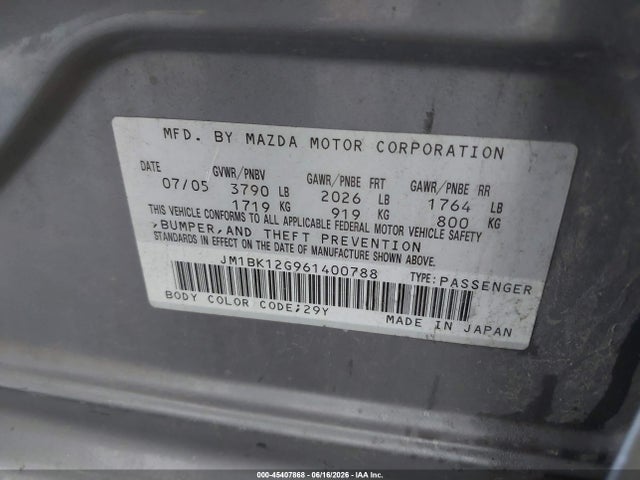 2006 Mazda MAZDA3 I 照片 9