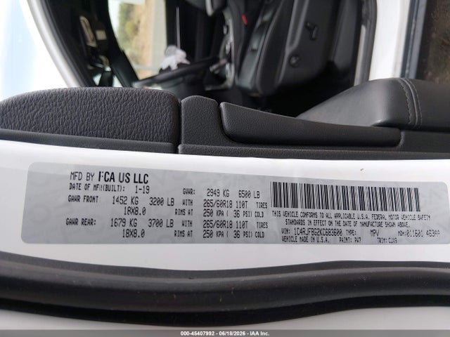 2019 JEEP GRAND CHEROKEE LIMITED 4X4 9