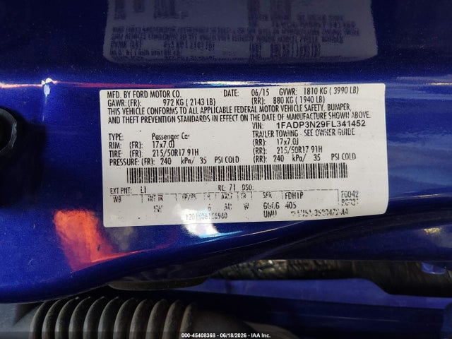 2015 FORD FOCUS TITANIUM — миниатюра 9