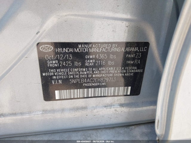 2014 Hyundai SONATA GLS — фото 9