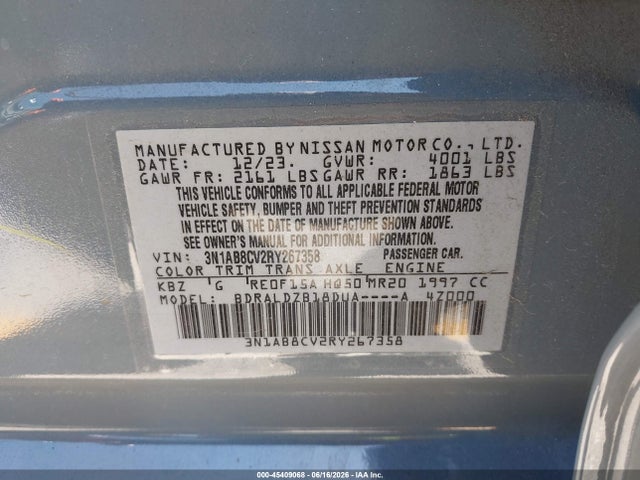 2024 Nissan SENTRA SV XTRONIC CVT 照片 9