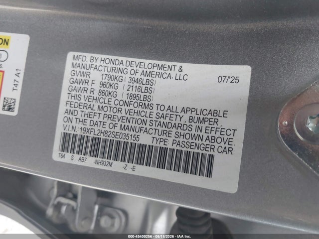 2025 HONDA CIVIC SEDAN SPORT 9