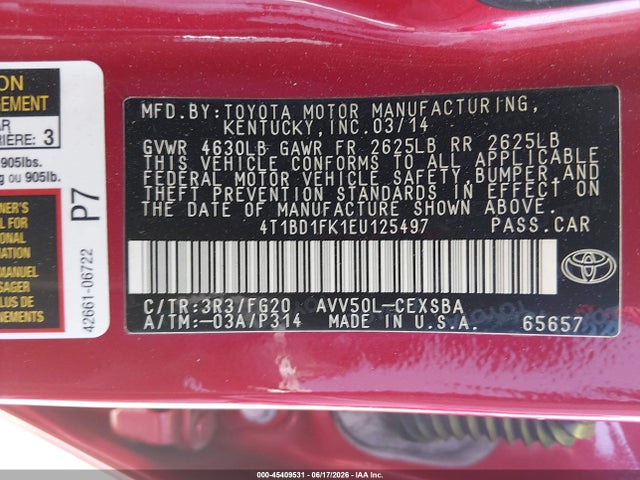2014 Toyota CAMRY HYBRID SE LIMITED EDITION — фото 9