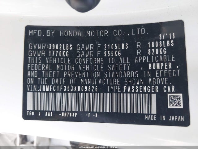 صورة 9 لـ 2018 Honda CIVIC EX-T