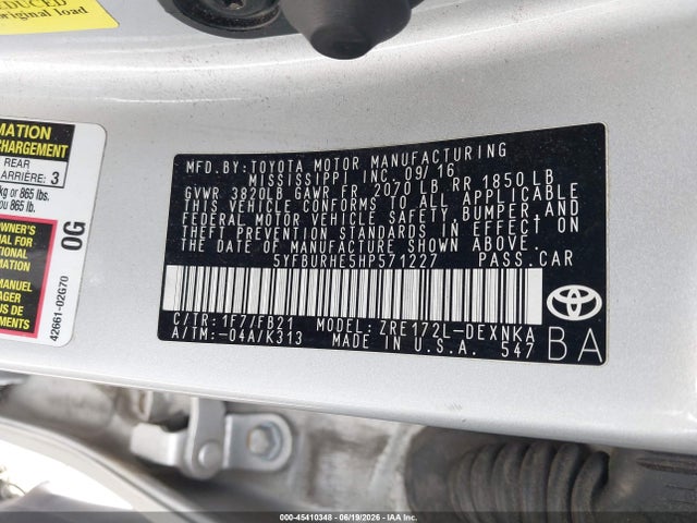 صورة 9 لـ 2017 Toyota COROLLA LE
