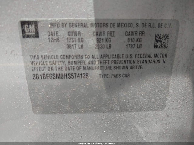 صورة 9 لـ 2017 Chevrolet CRUZE LT AUTO