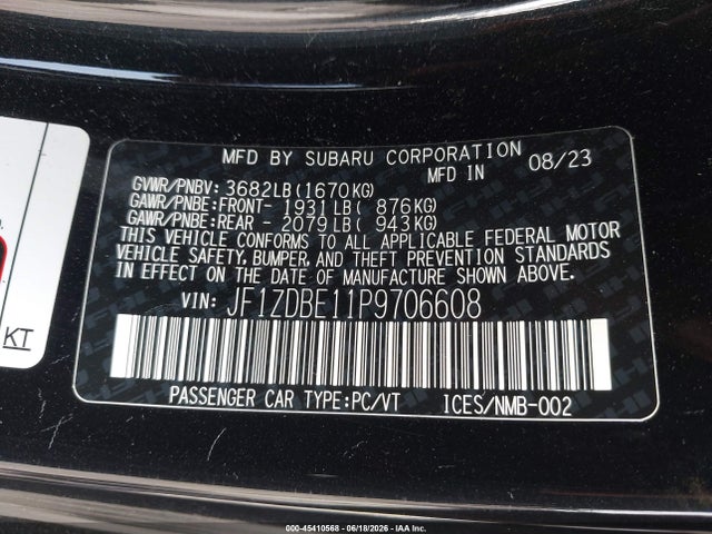 2023 SUBARU BRZ LIMITED 9