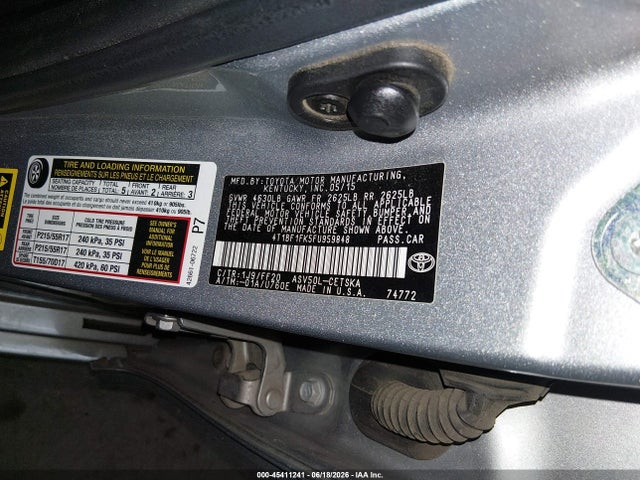 2015 Toyota CAMRY SE photo 9
