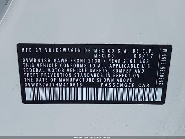 2017 Volkswagen JETTA 1.4T SE 照片 9