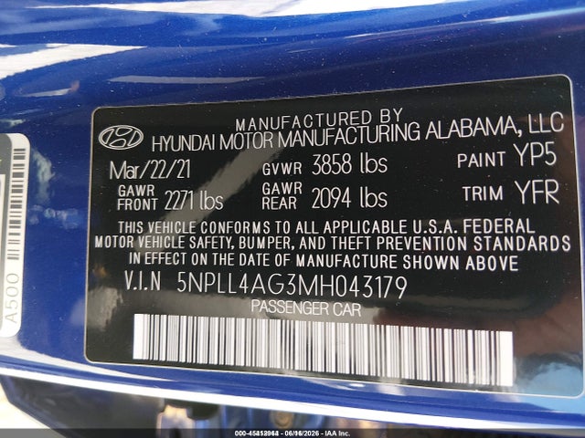 صورة 9 لـ 2021 Hyundai ELANTRA SE