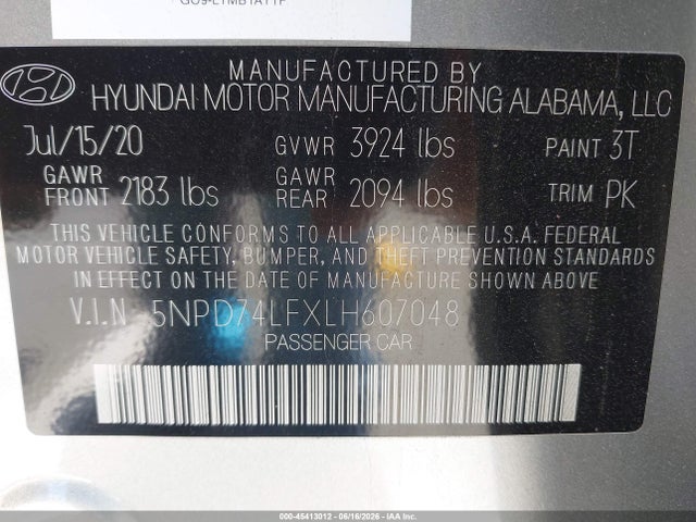 صورة 9 لـ 2020 Hyundai ELANTRA SE