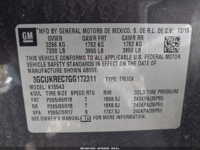 صورة 9 لـ 2016 Chevrolet SILVERADO 1500 2LT