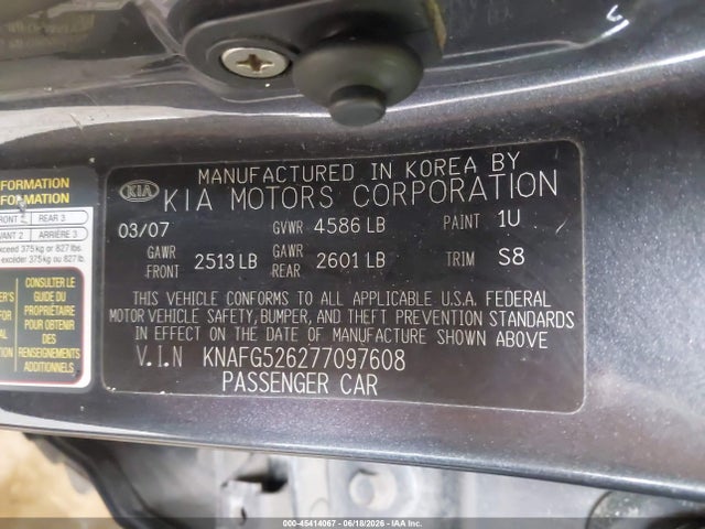 2007 KIA RONDO EX V6 photo 9