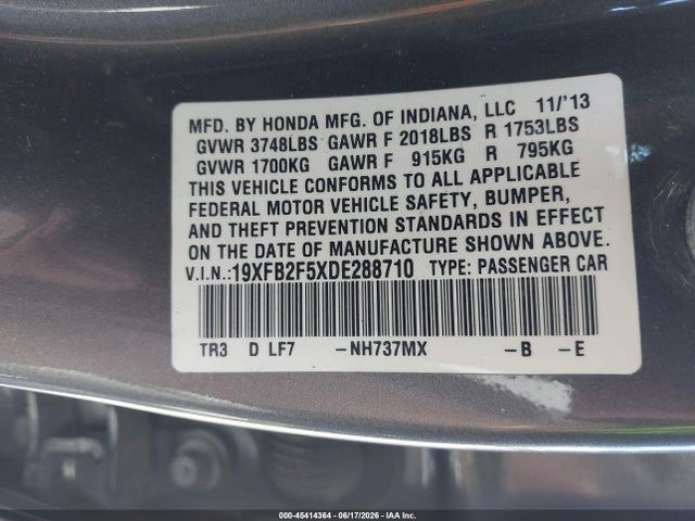صورة 9 لـ 2013 Honda CIVIC LX