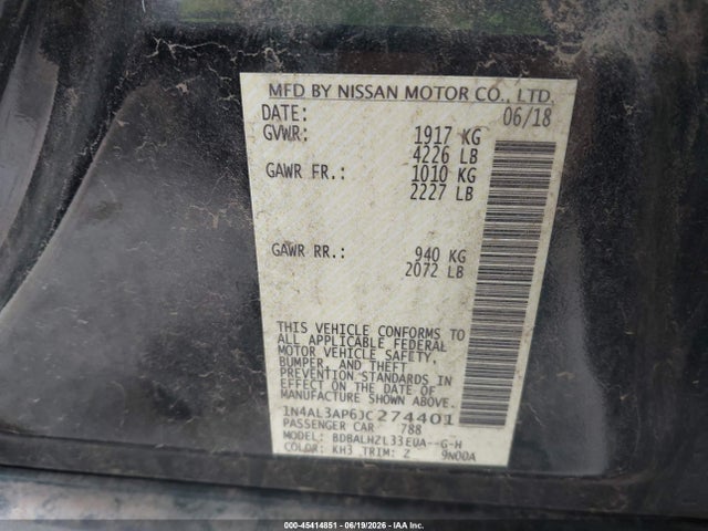2018 Nissan ALTIMA 2.5 SR photo 9