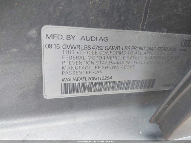 صورة 9 لـ 2016 AUDI A4 2.0T PREMIUM