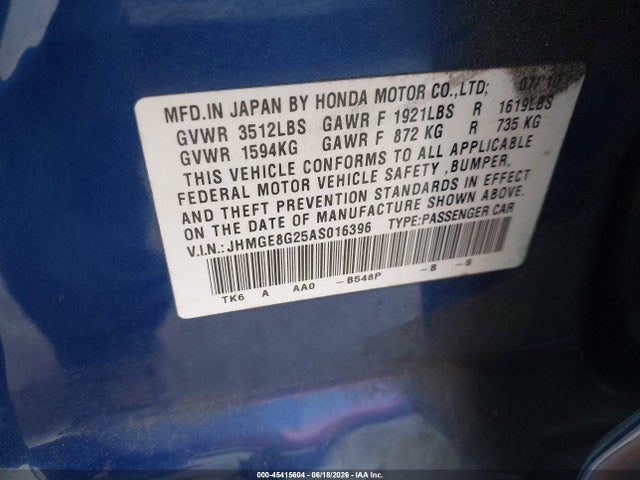 صورة 9 لـ 2010 Honda FIT