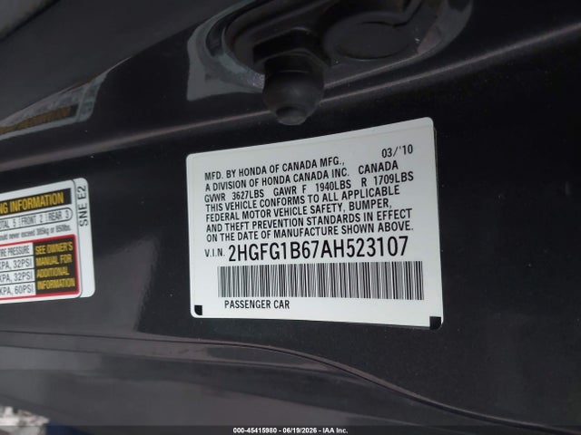 2010 Honda CIVIC LX 照片 9