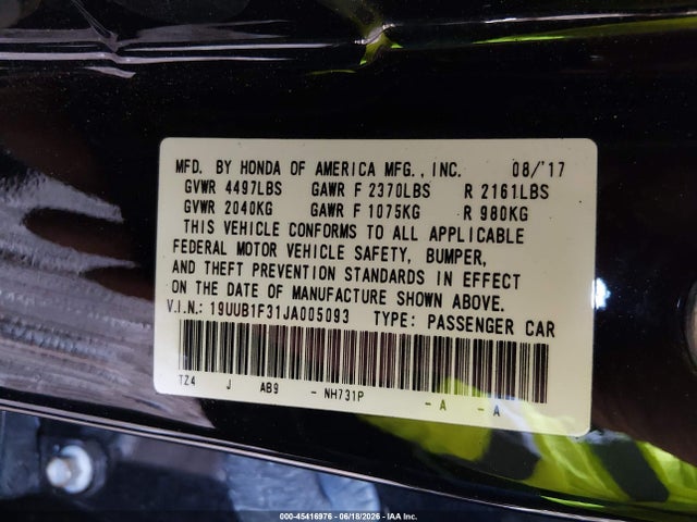 2018 Acura TLX photo 9